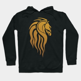 GYPSY VANNER HORSE IN GOLD SILUET Hoodie